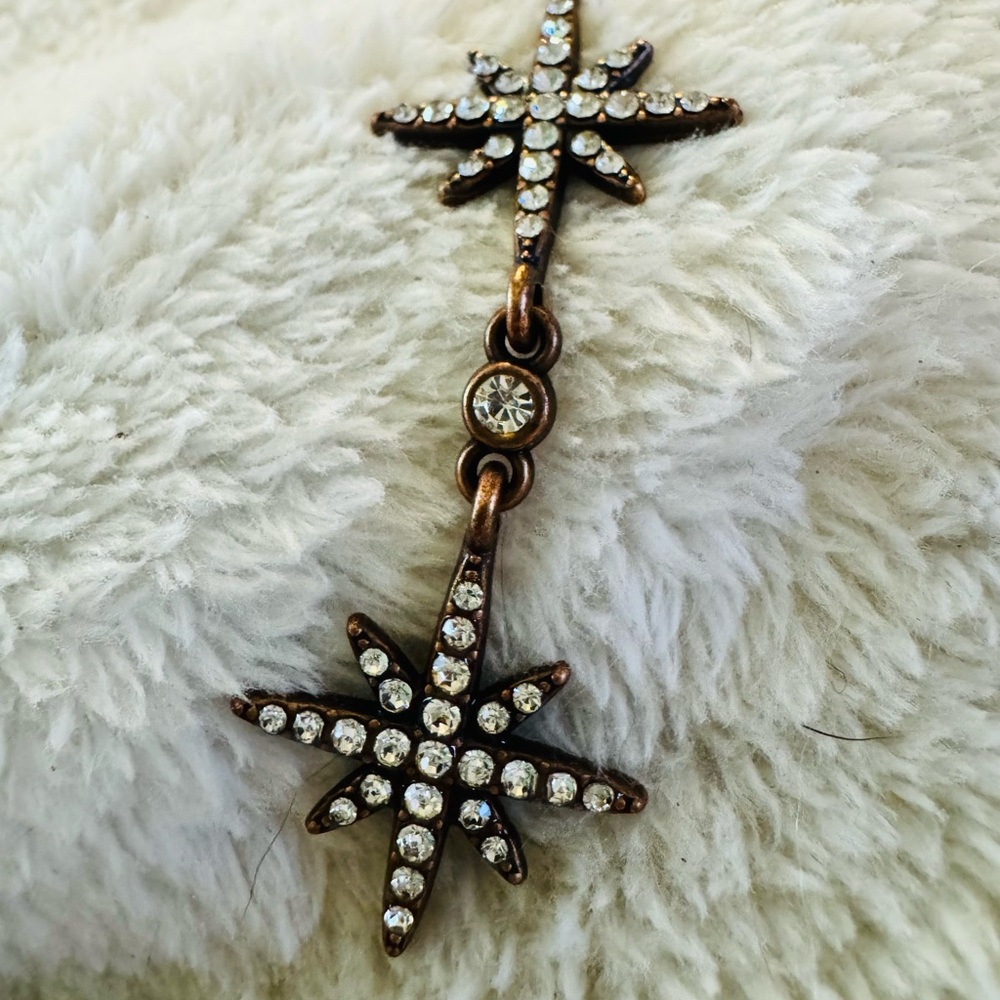 Dark Starburst Pendant Whimsigoth Fairy Vintage Inspired Necklace Witchy Goth - Picture 5 of 9